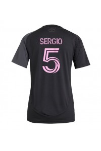 Fotbalové Dres Inter Miami Sergio Busquets #5 Dámské Venkovní Oblečení 2025-26 Krátký Rukáv